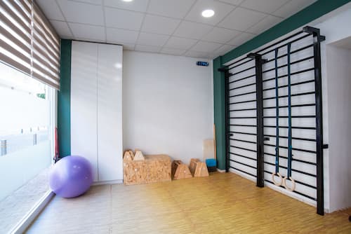 Fitness training session with core strengthening exercises